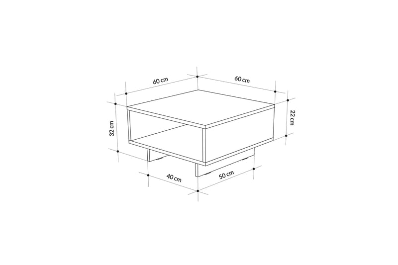 Soffbord Ramina 60 cm - Antracit - Möbler - Bord & matgrupp - Soffbord