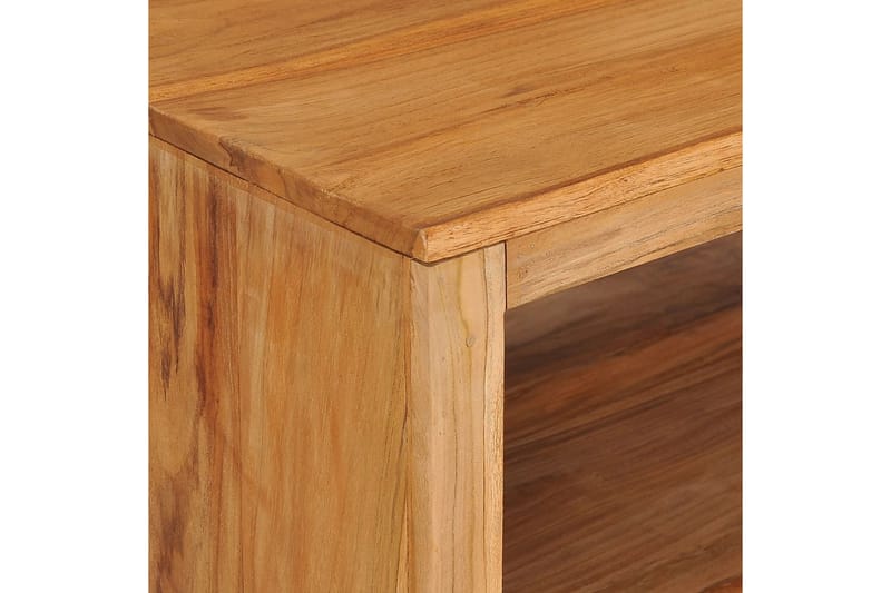 Soffbord 110x60x40 cm massiv teak - Brun - Möbler - Bord & matgrupp - Soffbord - Soffbord med hjul