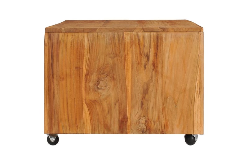 Soffbord 110x60x40 cm massiv teak - Brun - Möbler - Bord & matgrupp - Soffbord - Soffbord med hjul