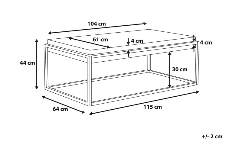 Soffbord Altos 64 cm - Grå - Möbler - Bord & matgrupp - Soffbord