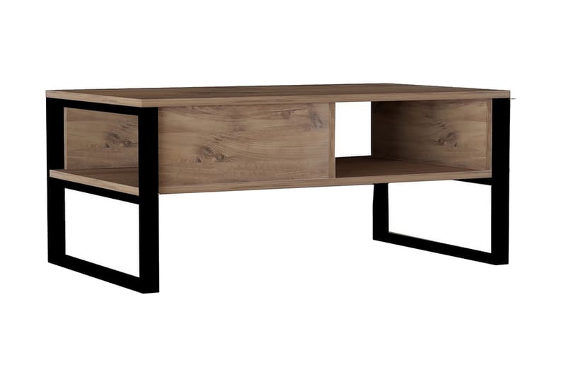 Soffbord Antlerriver 100 cm - Natur - Soffbord med hjul - Höj och sänkbart soffbord - Soffbord med förvaring - Klaffbord & hopfällbart bord - Marmorbord - Soffbord