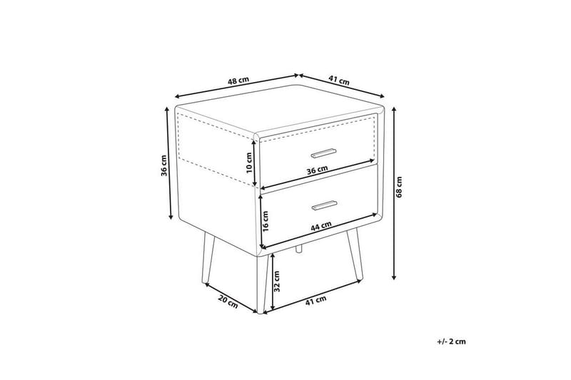 Soffbord Arvinne 48 cm - Beige/Konstläder - Möbler - Bord & matgrupp - Soffbord