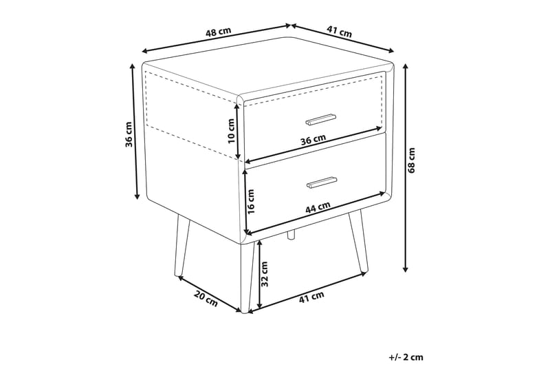 Soffbord Arvinne 48 cm - Beige/Konstläder - Möbler - Bord & matgrupp - Soffbord