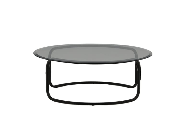 Soffbord Astad 110 cm Runt - Svart - Höj och sänkbart soffbord - Soffbord med förvaring - Klaffbord & hopfällbart bord - Marmorbord - Soffbord - Soffbord med hjul