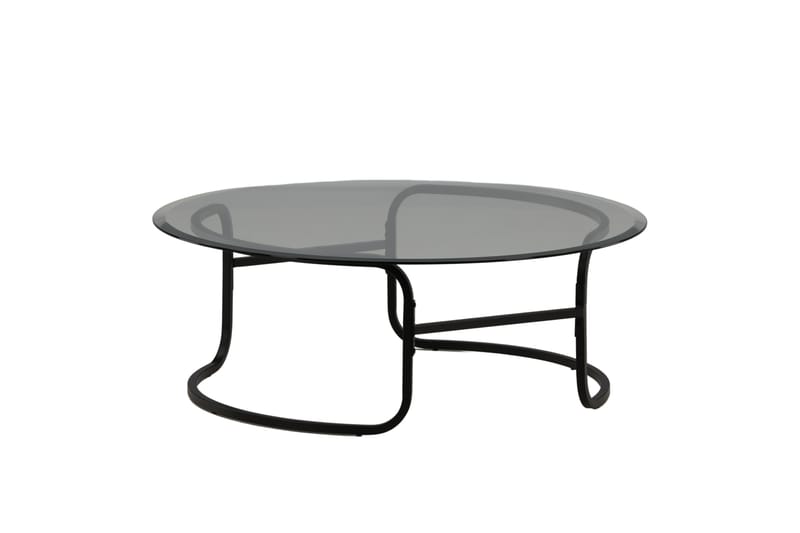 Soffbord Astad 110 cm Runt - Svart - Höj och sänkbart soffbord - Soffbord med förvaring - Klaffbord & hopfällbart bord - Marmorbord - Soffbord - Soffbord med hjul
