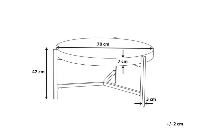 Soffbord Bonita 75 cm - Grå - Möbler - Bord & matgrupp - Soffbord