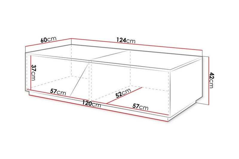 Soffbord Carbost 60 cm - Antracit - Möbler - Bord & matgrupp - Soffbord