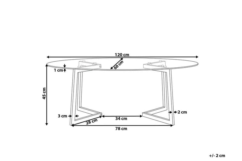 Soffbord Fresno 60 cm - Transparent - Möbler - Bord & matgrupp - Soffbord