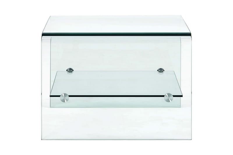 Soffbord genomskinlig 50x45x33 cm härdat glas - Transparent - Möbler - Bord & matgrupp - Soffbord