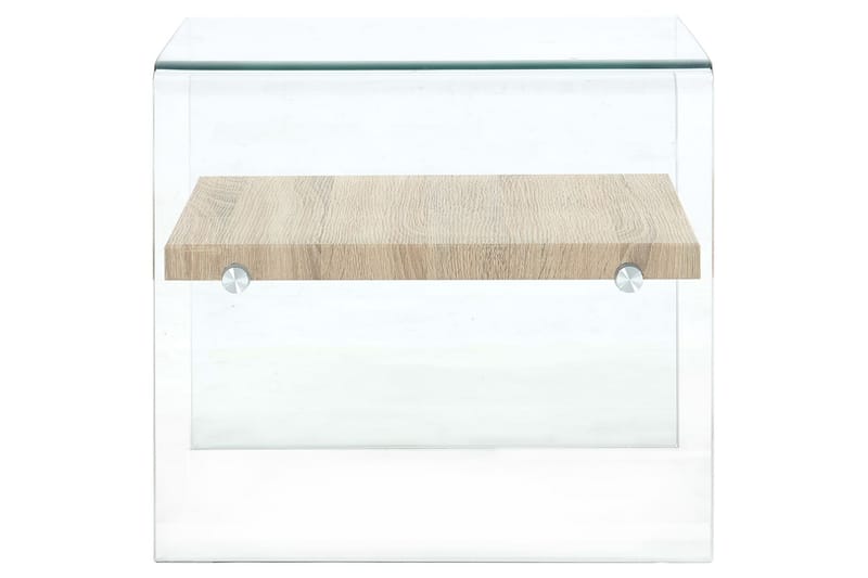 Soffbord genomskinlig 50x50x45 cm härdat glas - Transparent - Möbler - Bord & matgrupp - Soffbord