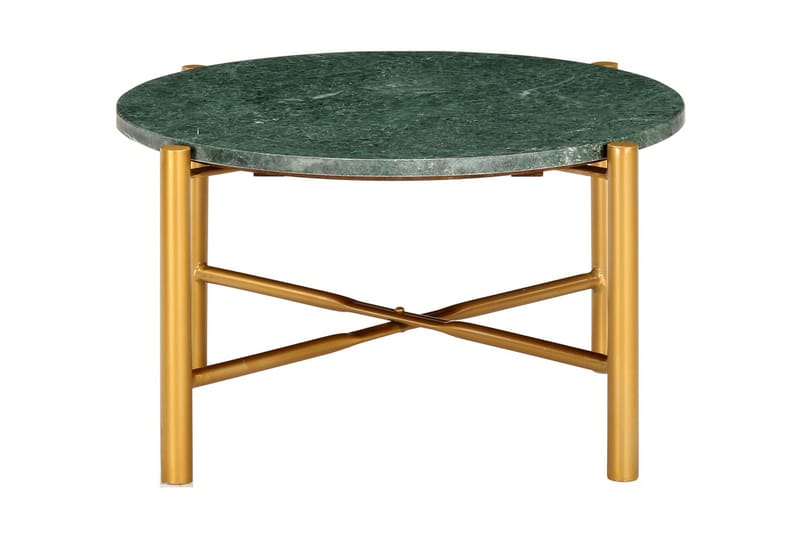 Soffbord grön 60x60x35 cm äkta sten med marmorstruktur - Grön - Soffbord med hjul - Höj och sänkbart soffbord - Soffbord med förvaring - Klaffbord & hopfällbart bord - Marmorbord - Soffbord