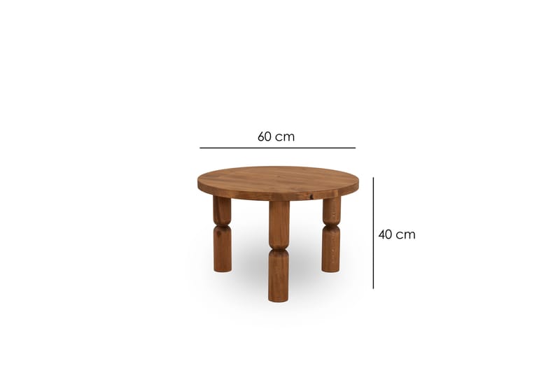 Soffbord Ida 60 cm - Brun - Möbler - Bord & matgrupp - Soffbord