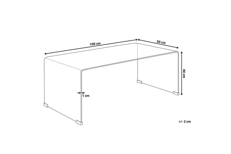 Soffbord Jaedon - Transparent/Glas - Möbler - Bord & matgrupp - Soffbord