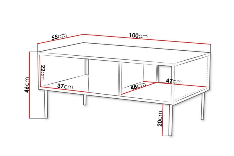 Soffbord Juniskär 55 cm - Brun - Möbler - Bord & matgrupp - Soffbord