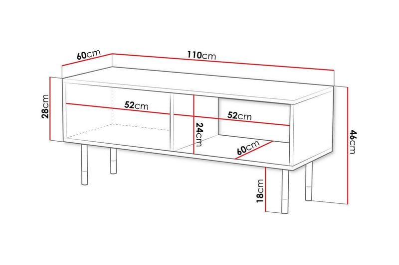 Soffbord Juniskär 60 cm - Svart - Möbler - Bord & matgrupp - Soffbord