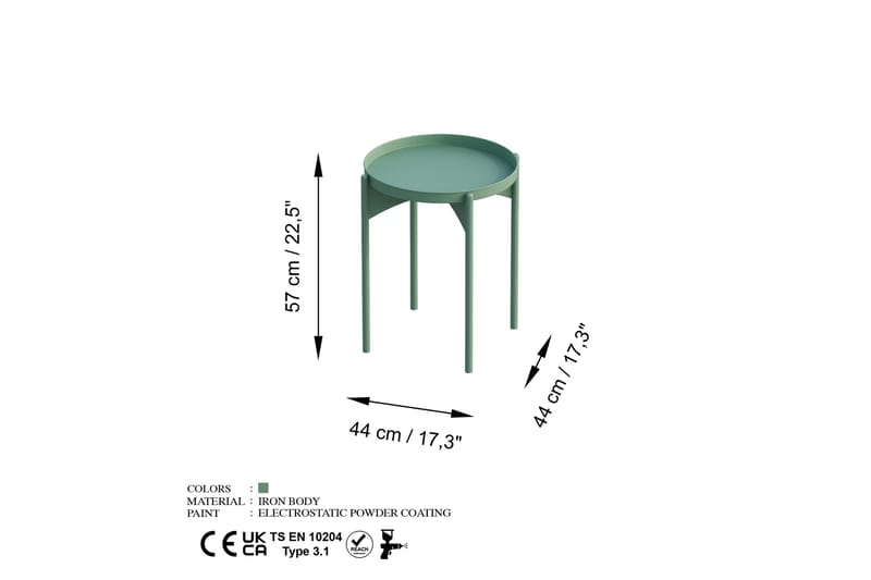 Soffbord Mamta 44 cm - Green - Möbler - Bord & matgrupp - Soffbord