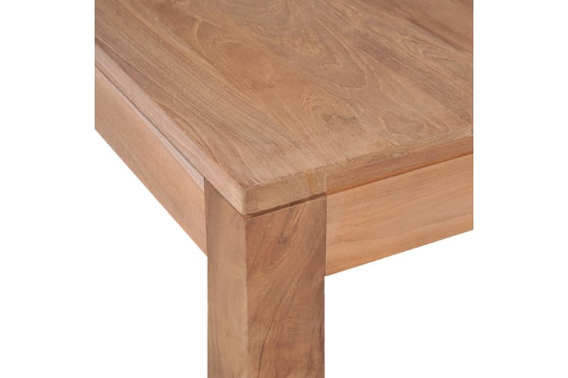 Soffbord massiv teak med naturlig finish 60x60x40 cm - Brun - Möbler - Bord & matgrupp - Soffbord