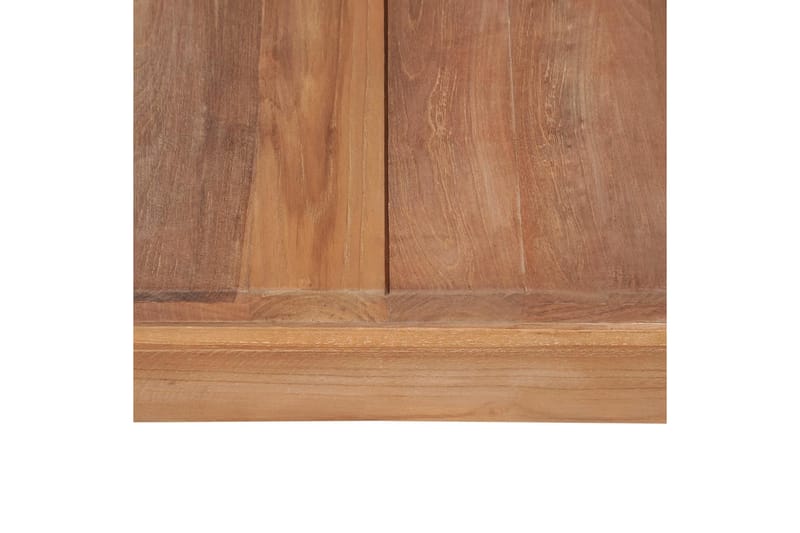 Soffbord massiv teak med naturlig finish 60x60x40 cm - Brun - Möbler - Bord & matgrupp - Soffbord