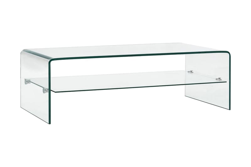 Soffbord med hylla Burano 98 cm Glas - Glas - Möbler - Bord & matgrupp - Soffbord