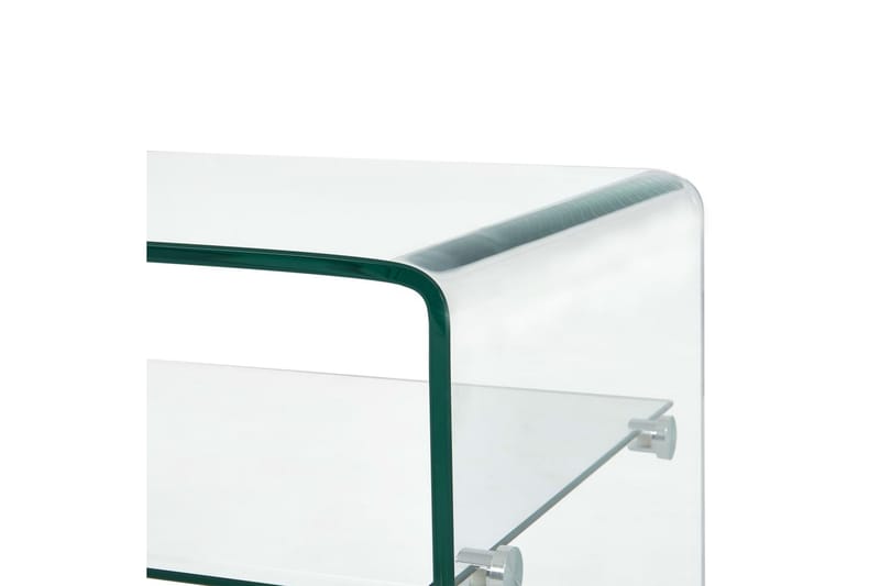 Soffbord med hylla Burano 98 cm Glas - Glas - Möbler - Bord & matgrupp - Soffbord