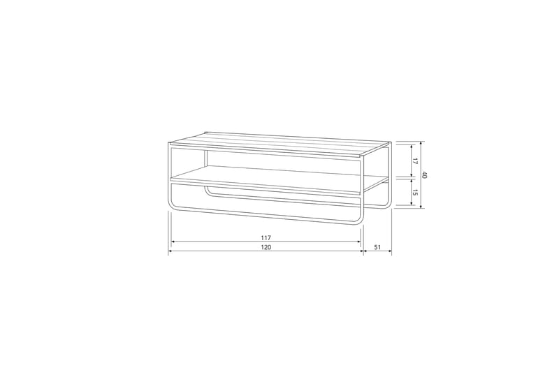 Soffbord Moti 120 cm - Natural - Möbler - Bord & matgrupp - Soffbord