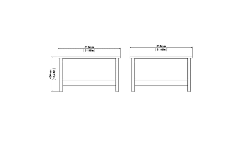 Soffbord Osterholm 81 cm - Svart - Möbler - Bord & matgrupp - Soffbord