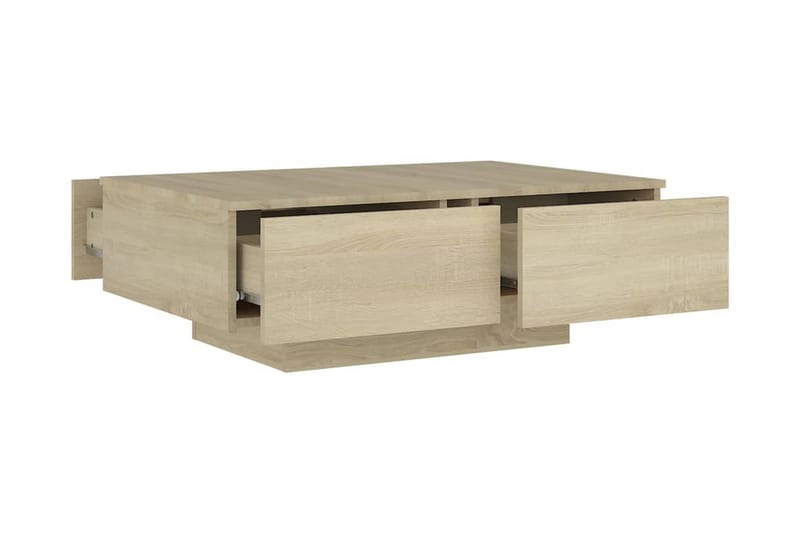 Soffbord sonoma-ek 90x60x31 cm spånskiva - Brun - Möbler - Bord & matgrupp - Soffbord