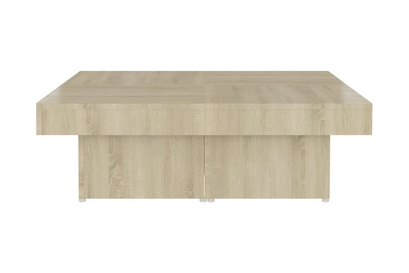 Soffbord sonoma-ek 90x90x28 cm spånskiva - Brun - Möbler - Bord & matgrupp - Soffbord