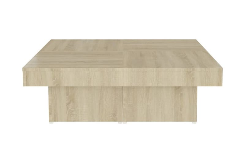 Soffbord sonoma-ek 90x90x28 cm spånskiva - Brun - Möbler - Bord & matgrupp - Soffbord