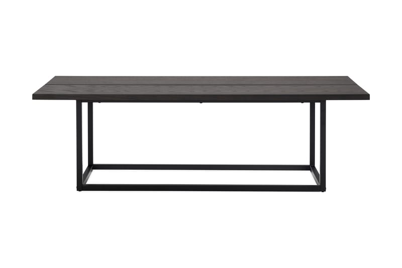Soffbord Tjonek 65 cm - Mörkbrun/Mattsvart - Soffbord med hjul - Höj och sänkbart soffbord - Soffbord med förvaring - Klaffbord & hopfällbart bord - Marmorbord - Soffbord
