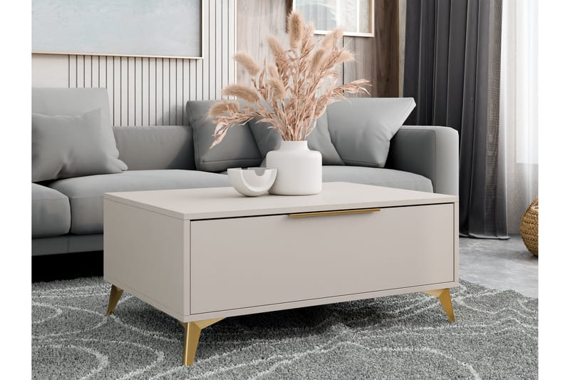 Soffbord Vemdalen 104 cm - Sand beige - Möbler - Bord & matgrupp - Soffbord