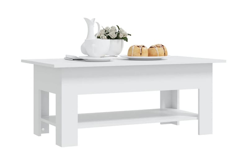 Soffbord vit 102x55x42 cm spånskiva - Vit - Möbler - Bord & matgrupp - Soffbord