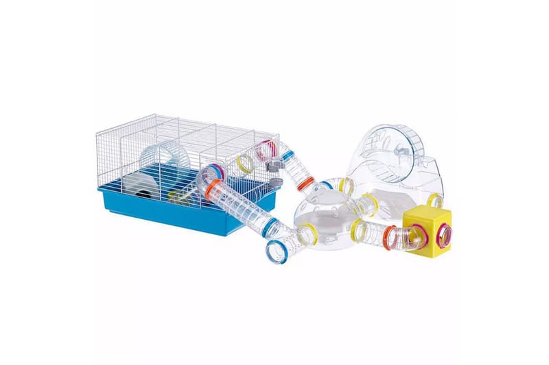 Ferplast Hamsterbur Paula blå 46x29,5x24,5 cm 57906411 - Burar & transportburar