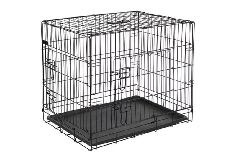 Pet Hundbur i metall 50,8x30,5x35,5 cm svart 15006 - Möbler - Husdjursmöbler - Hundmöbler - Hundbur & hundtransport