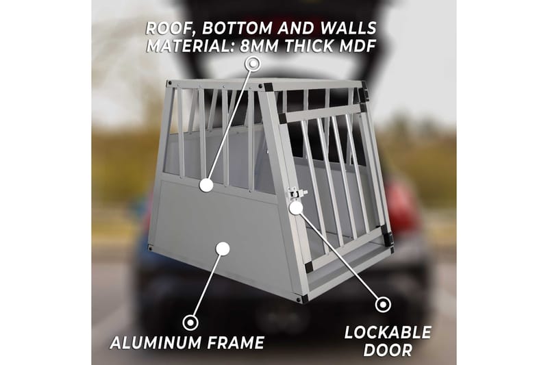 Trekker Hundbur S - Grå - Möbler - Husdjursmöbler - Hundmöbler - Hundtillbehör & hundaccessoarer - Hundgrind & hundstaket