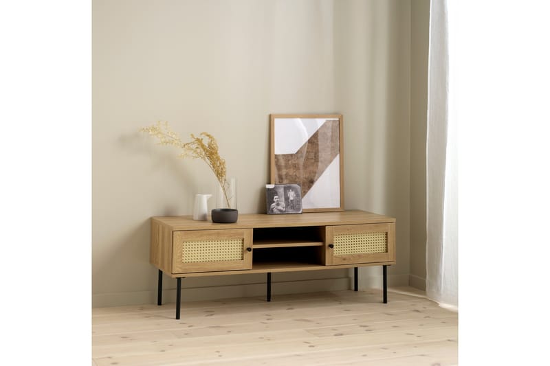 Cyndy Tv-bänk 120 cm - Beige - Möbler - TV- & Mediamöbler - TV bänk & mediabänk