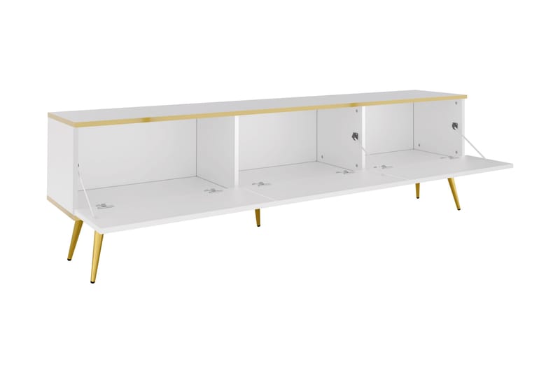 Edson Tv-bänk 175 cm - Beige/Guld - Möbler - TV- & Mediamöbler - TV bänk & mediabänk