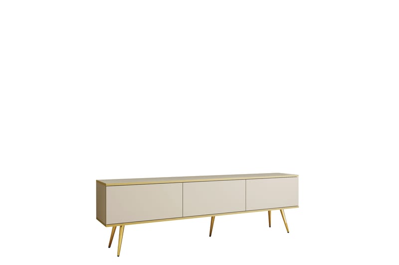 Edson Tv-bänk 175 cm - Beige/Guld - Möbler - TV- & Mediamöbler - TV bänk & mediabänk