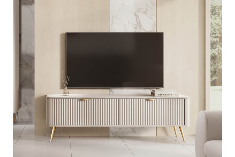 Forba Tv-bänk 164 cm - Beige - Möbler - TV- & Mediamöbler - TV bänk & mediabänk