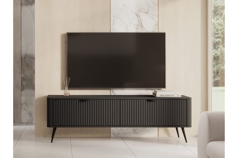 Forba Tv-bänk 164 cm - Svart - Möbler - TV- & Mediamöbler - TV bänk & mediabänk