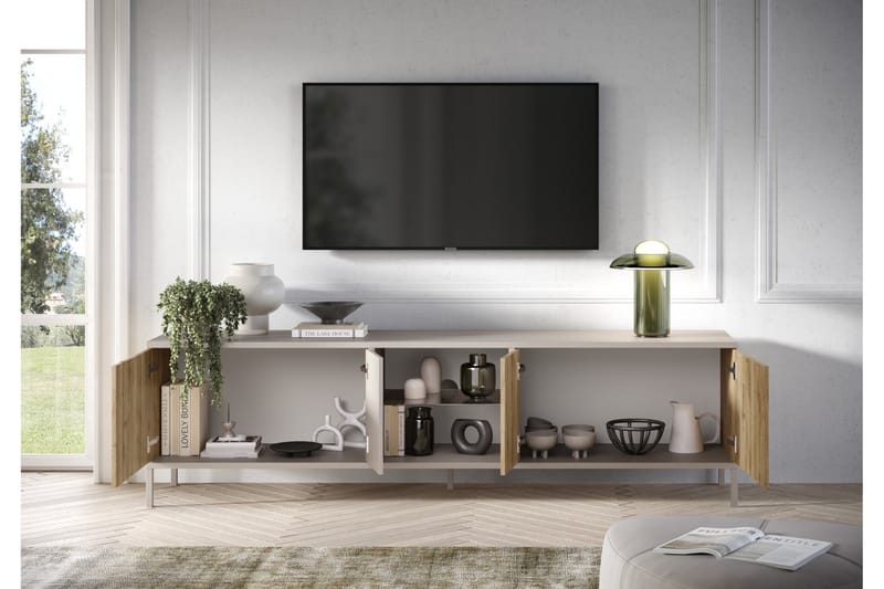 Gent Tv-bänk 210x43 cm - Brun - Möbler - TV- & Mediamöbler - TV bänk & mediabänk