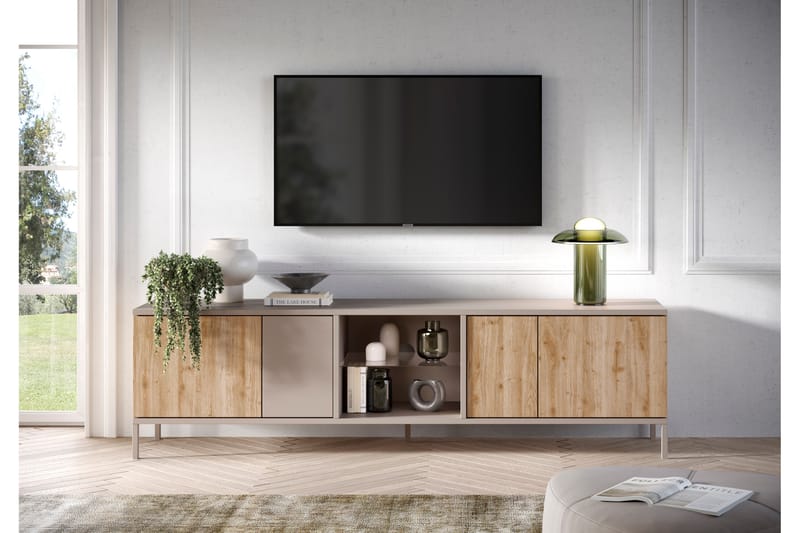 Gent Tv-bänk 210x43 cm - Brun - Möbler - TV- & Mediamöbler - TV bänk & mediabänk