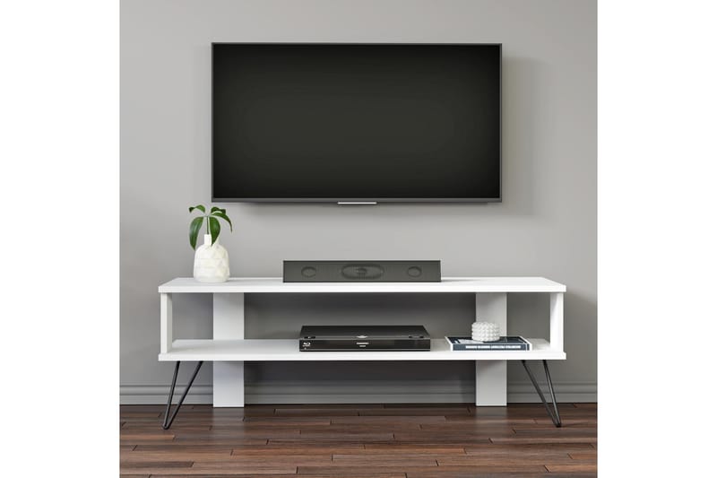 Greger Tv-bänk 120 cm - Vit - Möbler - TV- & Mediamöbler - TV bänk & mediabänk