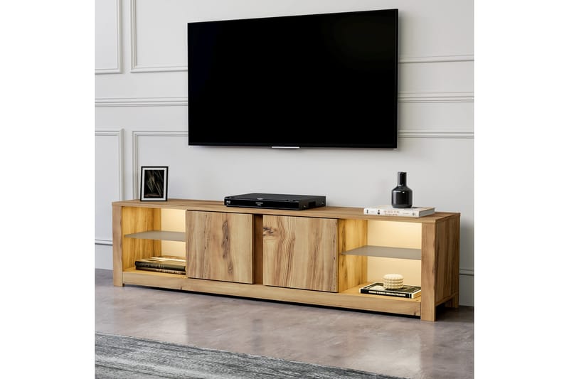 Griselda Tv-bänk 180 cm - Ek - Möbler - TV- & Mediamöbler - TV bänk & mediabänk