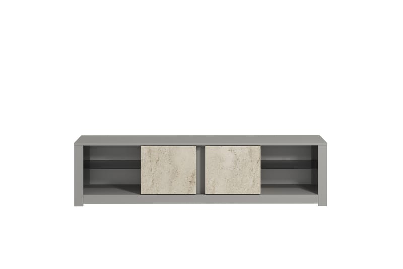 Griselda Tv-bänk 180 cm - Grå/Travertine - Möbler - TV- & Mediamöbler - TV bänk & mediabänk