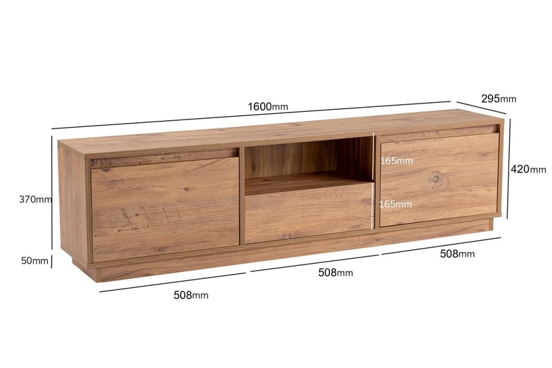 Gulliver Tv-bänk 160 cm - Brun - Möbler - TV- & Mediamöbler - TV bänk & mediabänk