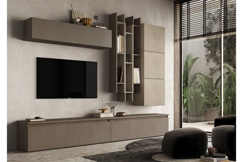 Infinity Tv-möbelset 276x40 cm - Brun - Möbler - TV- & Mediamöbler - TV-möbelset