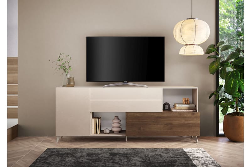 Monaco Tv-bänk 241x42 cm - Mässing - Möbler - TV- & Mediamöbler - TV bänk & mediabänk