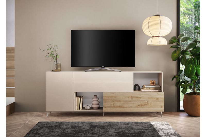 Monaco Tv-bänk 241x42 cm - Mässing - Möbler - TV- & Mediamöbler - TV bänk & mediabänk