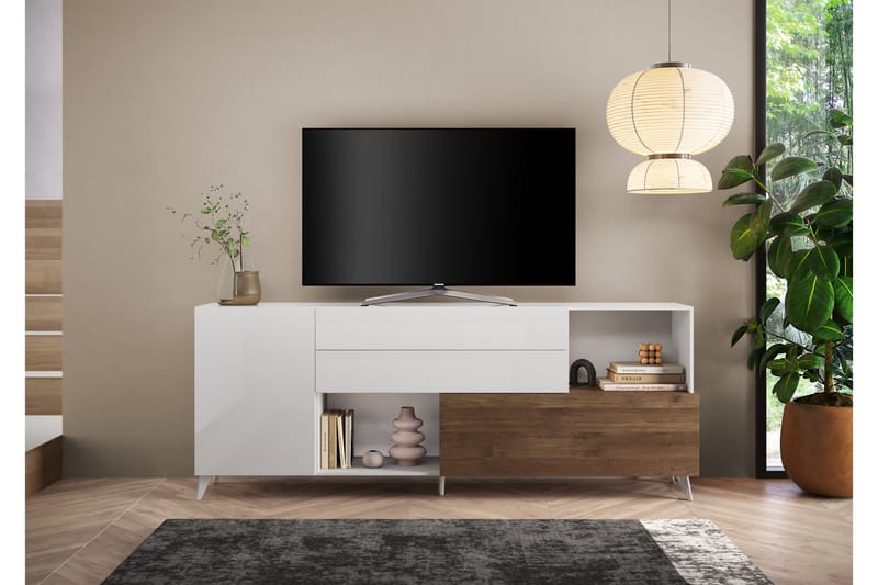 Monaco Tv-bänk 241x42 cm - Mässing - Möbler - TV- & Mediamöbler - TV bänk & mediabänk